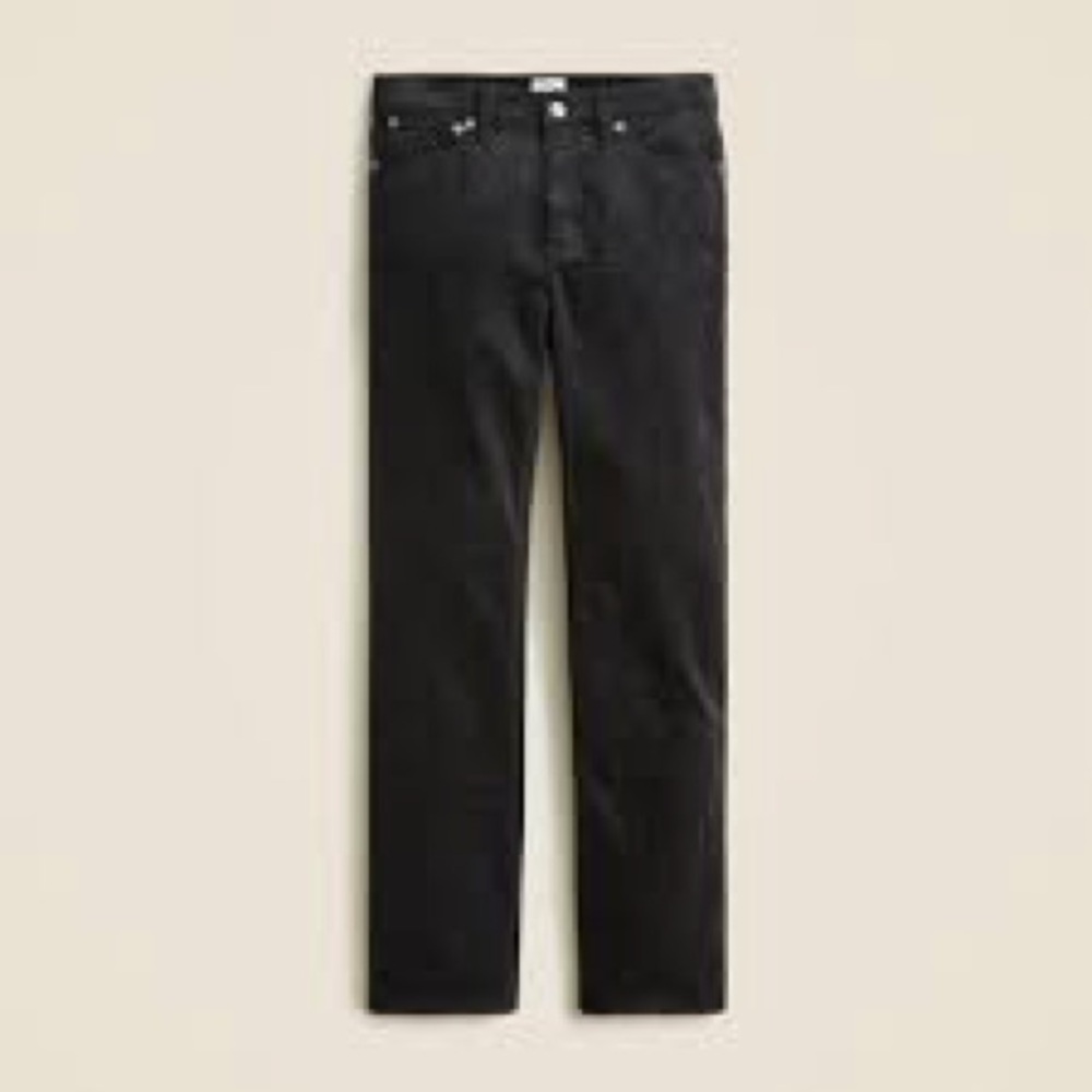 J. Crew Black High Rise Slim Demi Corduroy